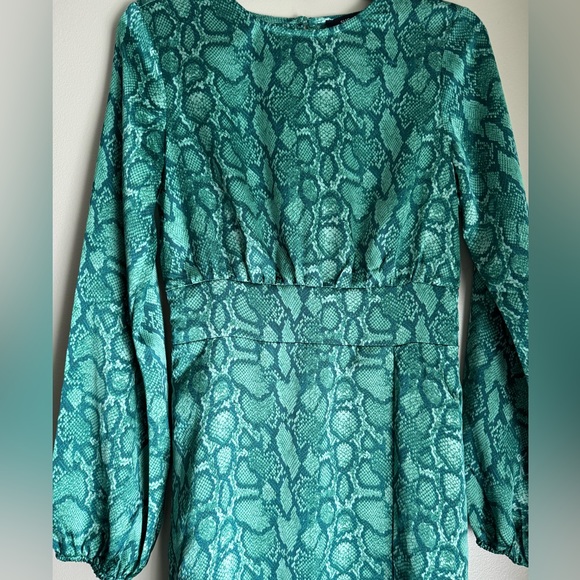 Gwendolyn snake print midi dress. Size small. BNWT. Smoke free. Pet free - Picture 4 of 11
